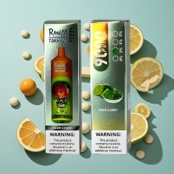 サワーキャンディ RandM Fumot Tornado 9000パフス メッシュコイル Japan vape wholesale