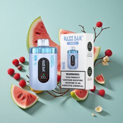 ラズベリー西瓜 (Raspberry Watermelon) Razz Bar 50K 50000回吸引 メッシュコイル Japan vape wholesale
