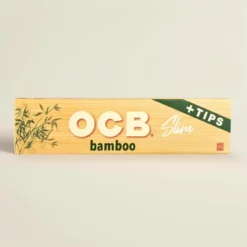 OCB無漂白オーガニックヘンプロリングペーパーチップ付きキングサイズ