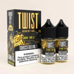 Twist E-Liquids プレミアム タバコゴールド No.1 60ml ソルト E-ジュース