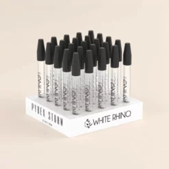 White Rhino Pyrex V2 プレミアムダブストロー シリコンキャップ付き 25個入りディスプレイ
