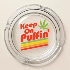 Fujima Keep on Puffin 高品質ガラス灰皿